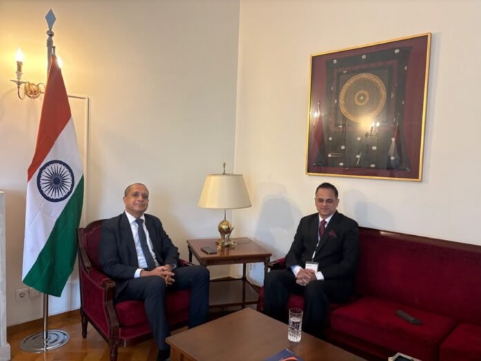 Chief Secretary paid a courtesy visit to the Indian Ambassador in Athens Foreign